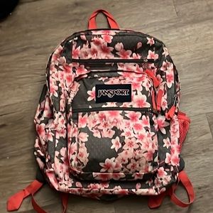 Flower Jansports backpack